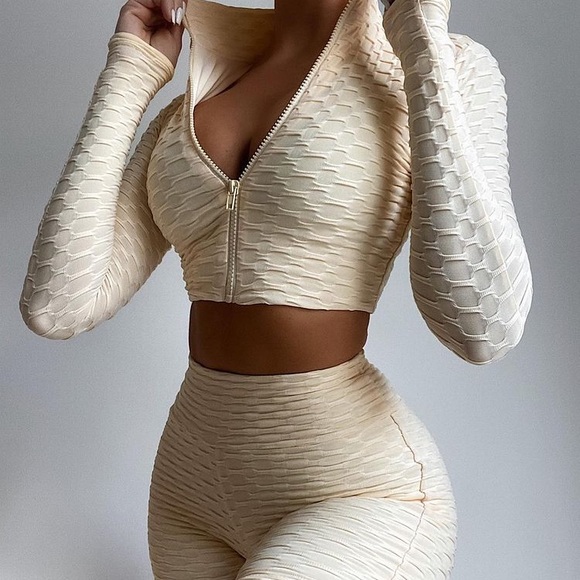 naked wardrobe Pants - NWT Naked Wardrobe Cream Set